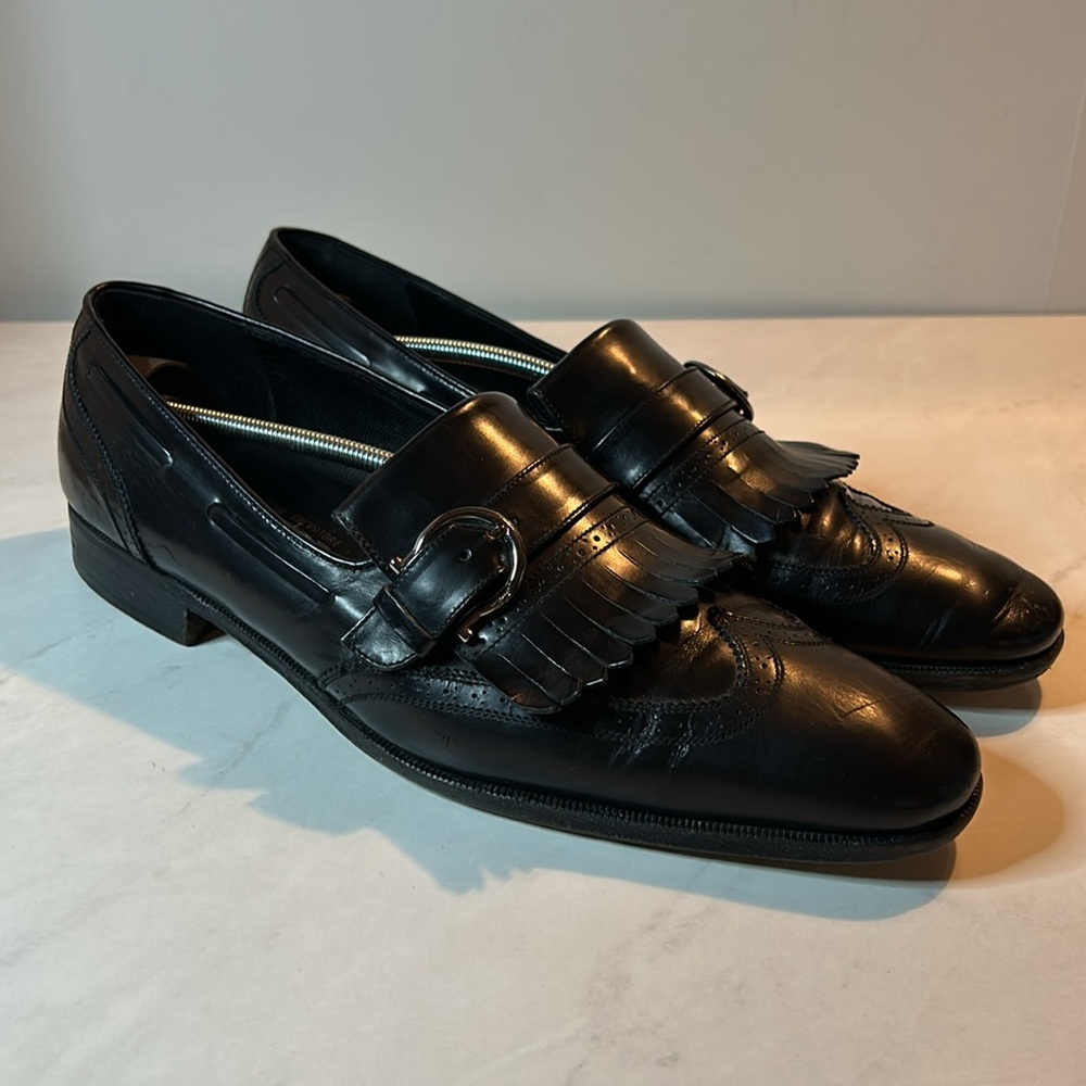 Salvatore Ferragamo Black Men's Shoes Loafers